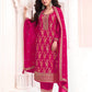 Anaita Rani Pink Dola Silk Thread Sequence Embroidered Salwar Suit