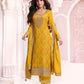 Anaita Yellow Dola Silk Thread Sequence Embroidered Salwar Suit