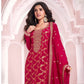 Anaita Red Dola Silk Thread Sequence Embroidered Salwar Suit