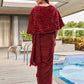 Tikhi Imli Party Satin Saree With Sequined Cape | Swadesiicart