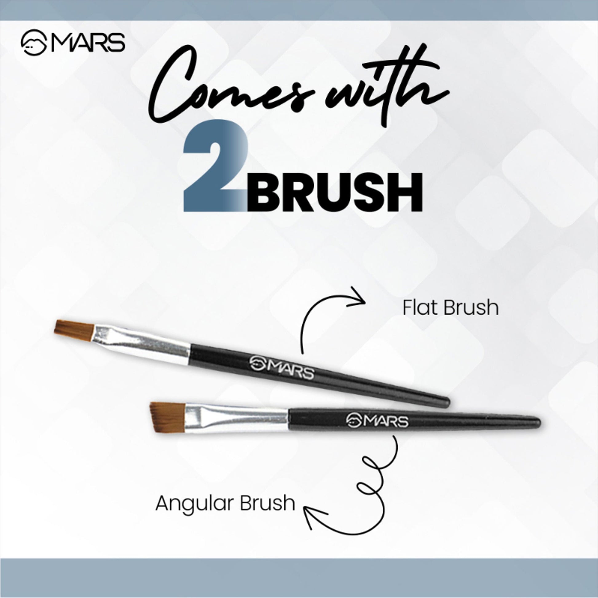 MARS Cosmetics 2-In-1 Hue Gel Eyeliner With 2 Brush Set - 1 - Swadesiicart