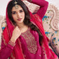 Anaita Pink Premium Embroidered Vichitra Silk Salwar Suit