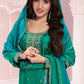 Anaita Green Premium Embroidered Vichitra Silk Salwar Suit