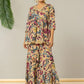 Yufta Multi Cotton Peplum Sharara Co-Ord Set - Swadesiicart