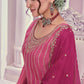 Anaita Pink Chiffon Sequins Embroidered Readymade Salwar Suit