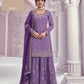 Anaita Lavender Chinon Sequence Embroidered Readymade Salwar Suit