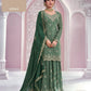 Anaita Dark Green Chinon Sequence Embroidered Readymade Salwar Suit