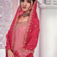 Anaita Peach Chinon Sequence Embroidered Readymade Salwar Suit