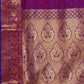 Mitera Magenta & Purple Woven Design Silk Blend Banarasi Saree | Swadesiicart