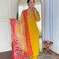 The52 Women's Beautiful Rayon Embroidery work Straight Kurta with Pant and Dupatta Set - Swadesiicart