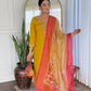 The52 Women's Beautiful Rayon Embroidery work Straight Kurta with Pant and Dupatta Set - Swadesiicart