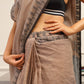 Tikhi Imli Brown Printed Woven Design Saree | Swadesiicart
