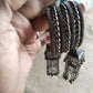 Tehzeeb Creations Women's Black Oxidised Spiral Bangle With Jhumki Style - Swadesiicart