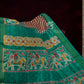 Off-White Red Striped Semi Chanderi Saree By Gayathri Reddy Designer Studio | Swadesiicart