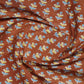 Rust Colour Bagroo Print Pure Mulmul Cotton Saree By Gayathri Reddy Designer Studio | Swadesiicart