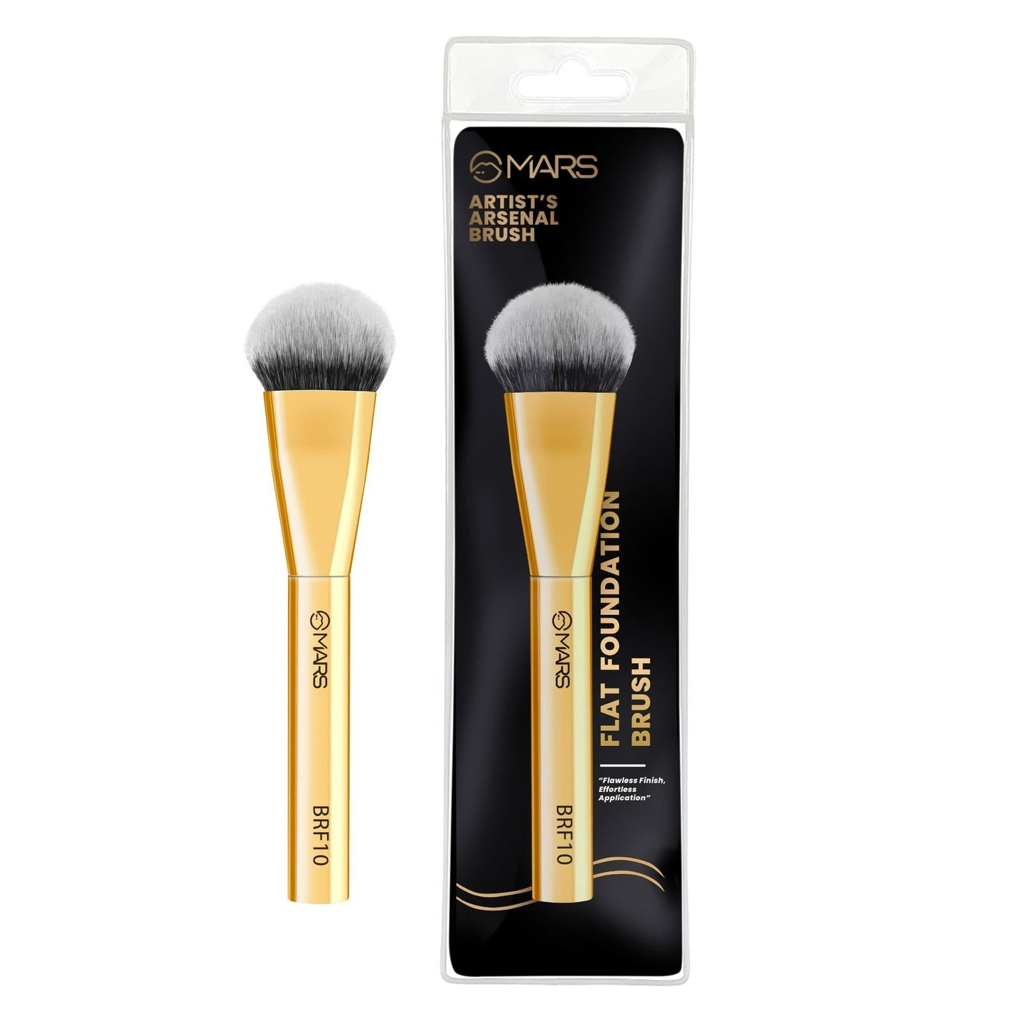 MARS Cosmetics Artist'S Arsenal Flat Foundation Brush - Golden - Swadesiicart
