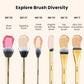 MARS Cosmetics Artist'S Arsenal Flat Foundation Brush - Golden - Swadesiicart