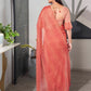 Tikhi Imli Striped Chiffon Ready to Wear Saree | Swadesiicart