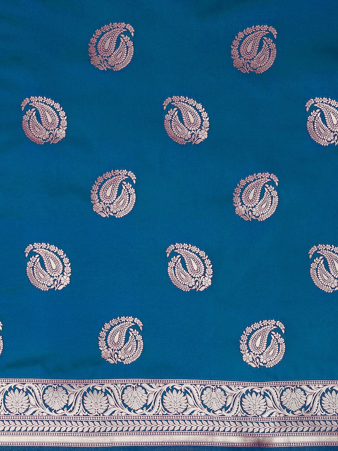 Mitera Ethnic Motifs Woven Design Zari Silk Blend Banarasi Saree | Swadesiicart