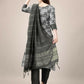 Jyoti Fashion Women's Black Rayon Print with Embroidery & Fancy Lace Work Kurta with Trouser & Dupatta | Swadesiicart