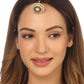NVR Women's Trending Stylish Gold-Polished Maang Tikka | Swadesiicart