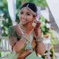 DEIANA'S Beautiful Designer Golden zari Soft Lichi Silk Saree - Pista - Swadesiicart