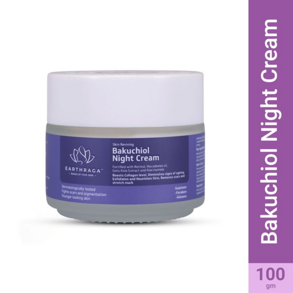 Earthraga Skin Reviving Bakuchiol Night Cream | Swadesiicart