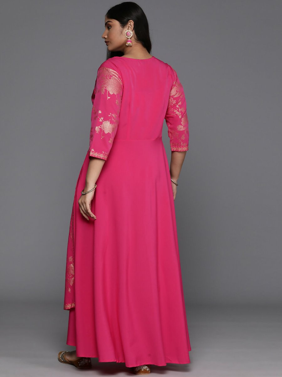 Ahalyaa Women's Traditional wear Ethnic Dress - Pink | Swadesiicart