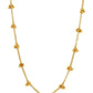 Brass Antique Polish Necklace - Ruby Raang