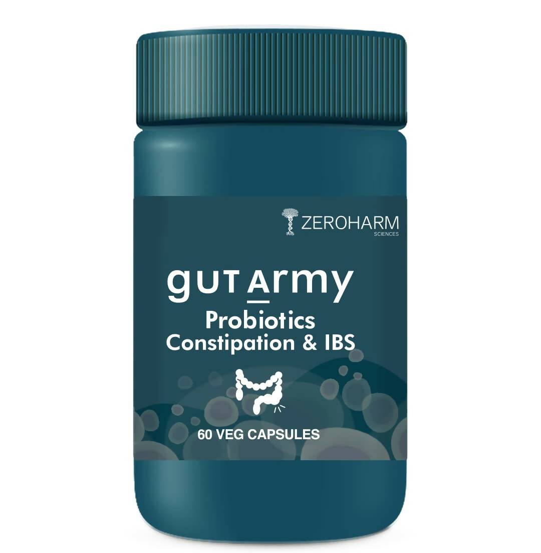 Zeroharm Gut Army Probiotics Constipation & IBS Capsules