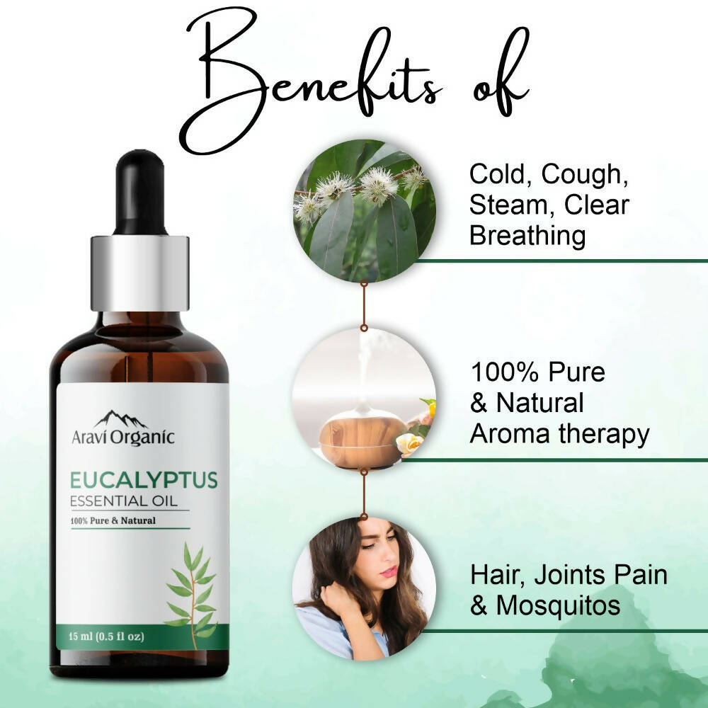 Aravi Organic Nilgiri Eucalyptus Essential Oil | Swadesiicart