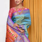 Very Much Indian Authentic Dual Tone Powder Blue Paithani | Swadesiicart