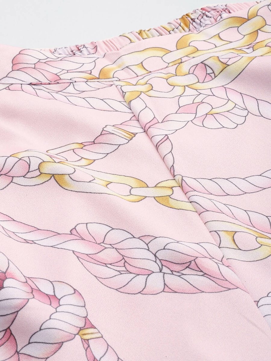 Ahalyaa Women's Traditional Wear Co-ords - Pink - Swadesiicart