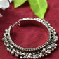 Mominos Fashion Kamal Johar Oxidised Silver-Plated Ghungroo Handcraft Bracelet
