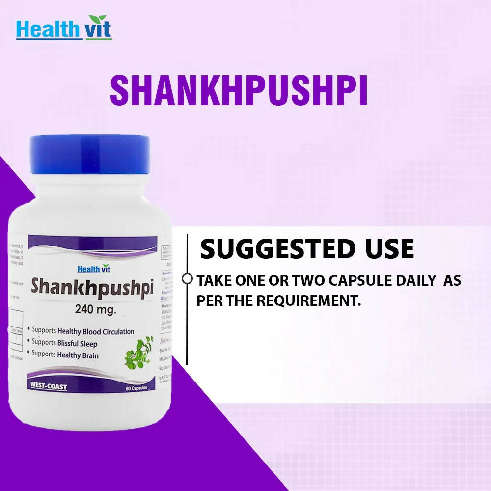 Healthvit Shankhpushpi Capsules | Swadesiicart