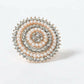 Mominos Fashion Joharkamal Gold-Polished Stone Studded Adjustable Finger Ring - Design 05 - Swadesiicart