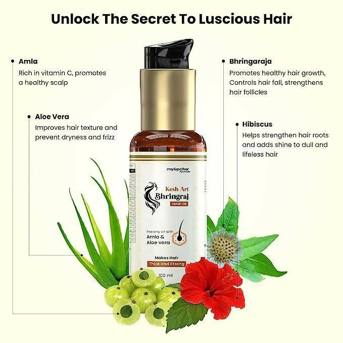 myUpchar Ayurveda Kesh Art Bhringraj Hair Growth Oil | Swadesiicart