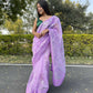 Vamsee Naina Purple Organza Saree - Swadesiicart