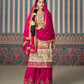 Anaita Pink Embroidered Silk Fully Stitched Plazo suit