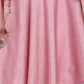 Ahalyaa Pink Poly Silk A-Line Girl's Kurta | Swadesiicart