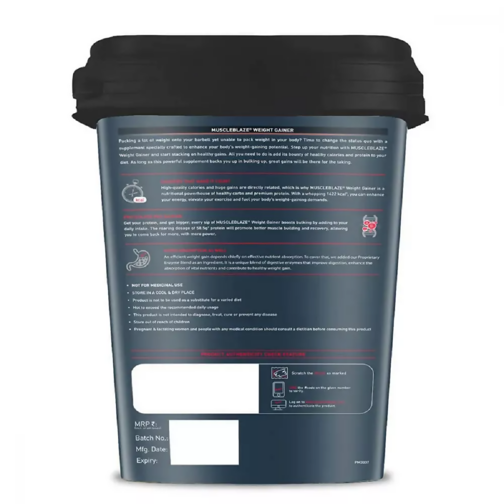 MuscleBlaze Weight Gainer Chocolate | Swadesiicart