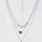 VOJ Beads Silver Plated Stainless Steel Layered Chain | Swadesiicart