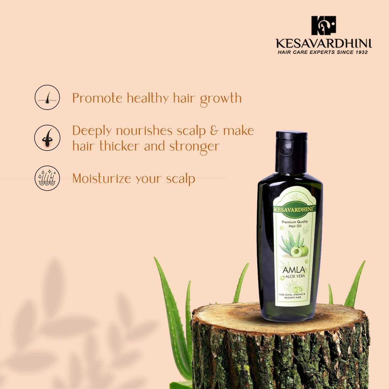 Kesavardhini Aloe Vera Amla Oil - Swadesiicart