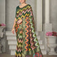 Green Rangkat Tussar Silk Woven Design Saree with Unstitched Blouse - Mohmanthan Eshani | Swadesiicart