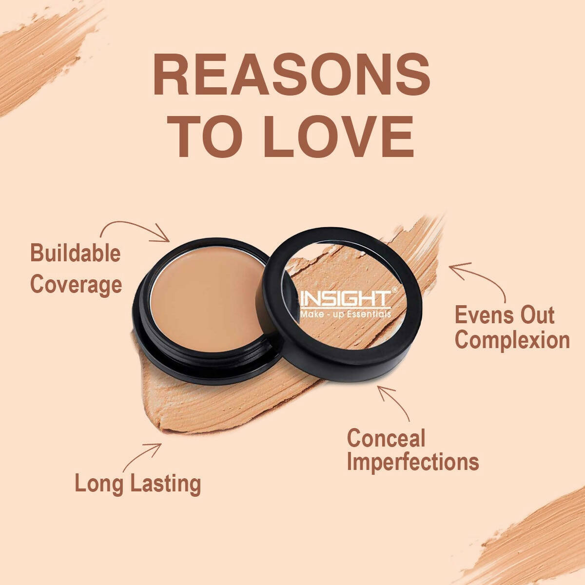 Insight Cosmetics Concealer - Porcelain - Swadesiicart