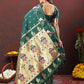 Lorenvalley Fashion Green Soft Paithani Silk Woven Design Gold Zari Meenakari Weaving Saree - Swadesiicart