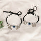 NVR Women Set of 2 Black Evil Eye Rakhi With Roli Chawal | Swadesiicart