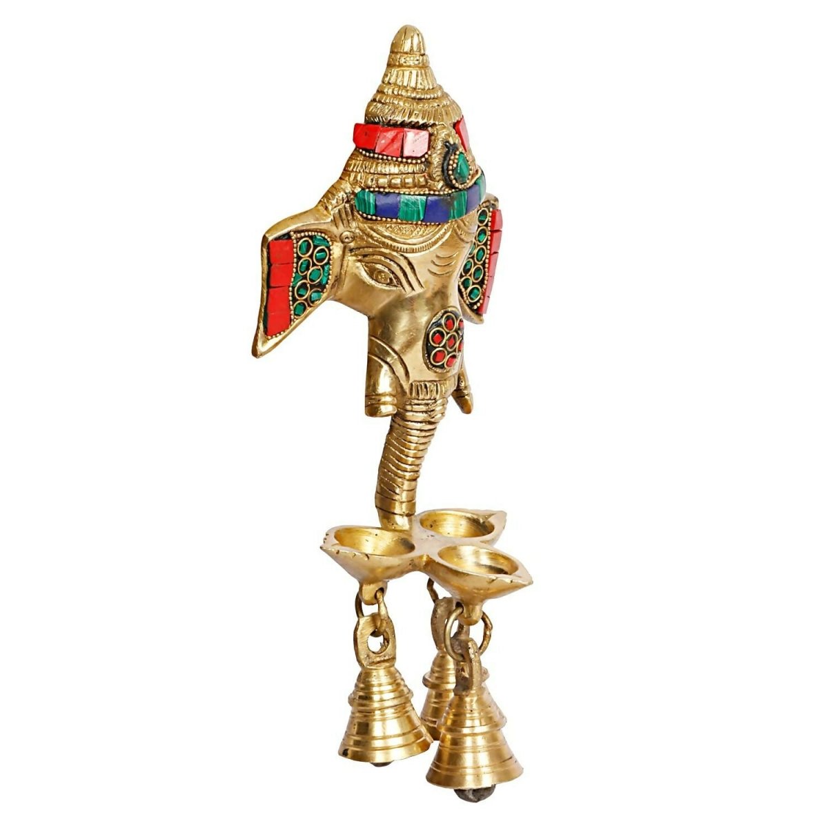 Artvarko Brass Ganesha Wall Hanging - Swadesiicart