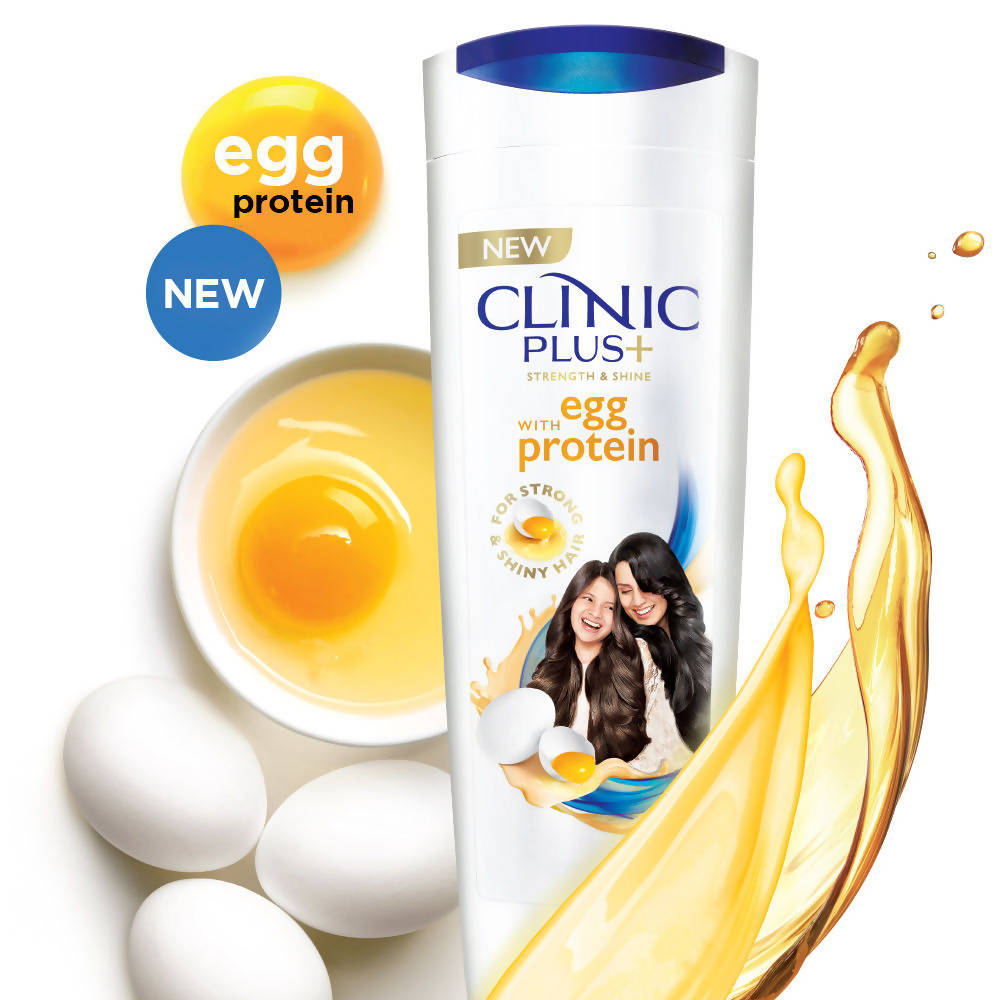 Clinic Plus Strength & Shine with Egg Protein Shampoo - Swadesiicart