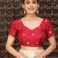 Shree Shyam Fashion Peach Cotton Saree